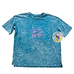 Disney Women's Shirt - Four Park Icons - Acid Wash TEAL - PLUS 3X