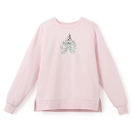 Disney Women's Shirt - Cinderella Castle Sweatshirt with BLUE Bow - XL